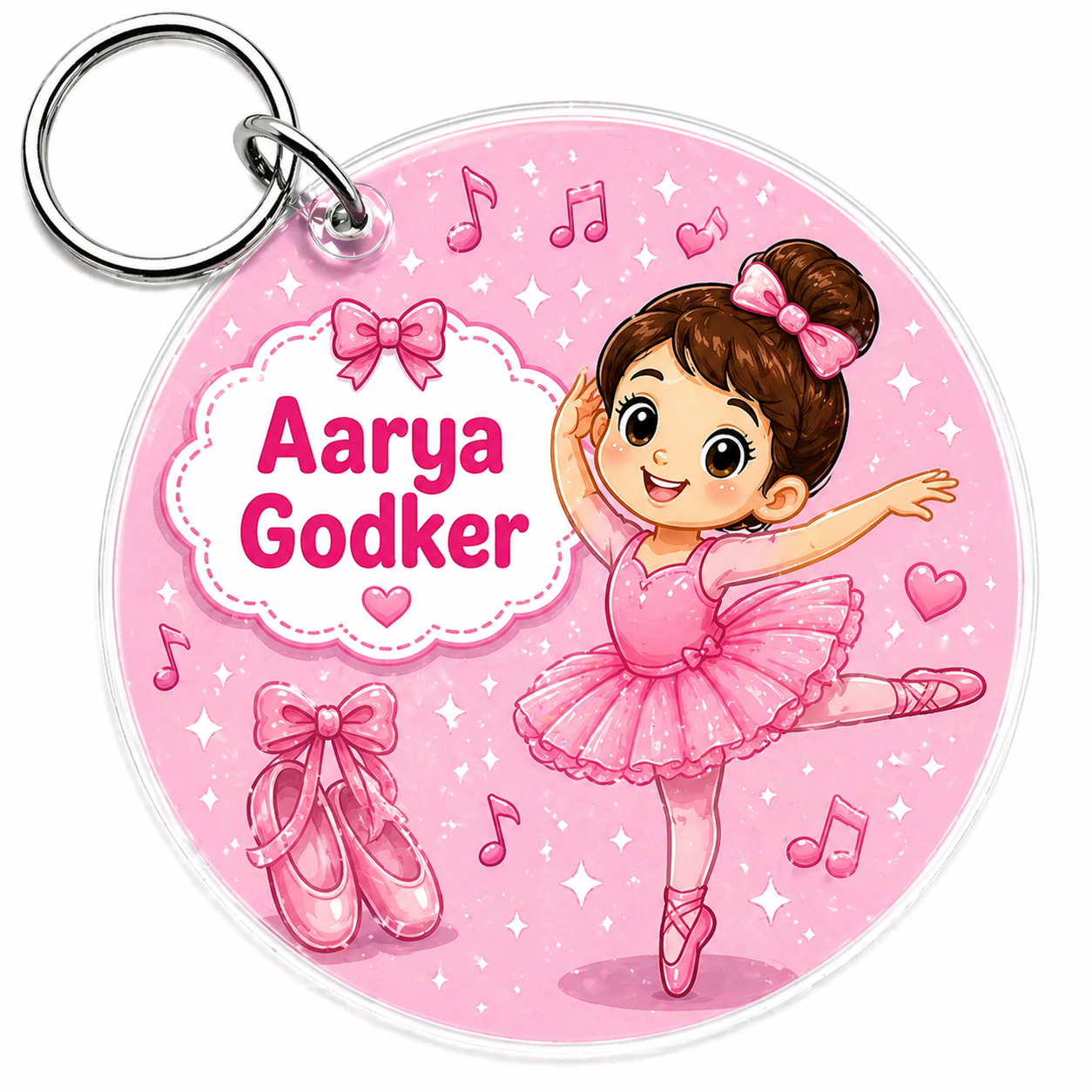 Personalized Kids Name Tag Keychain