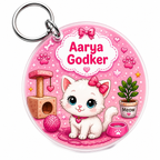 Personalized Kids Name Tag Keychain