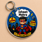 Personalized Kids Name Tag Keychain