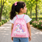 Personalized Kids Drawstring Bag