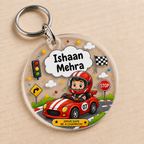 Personalized Kids Name Tag Keychain