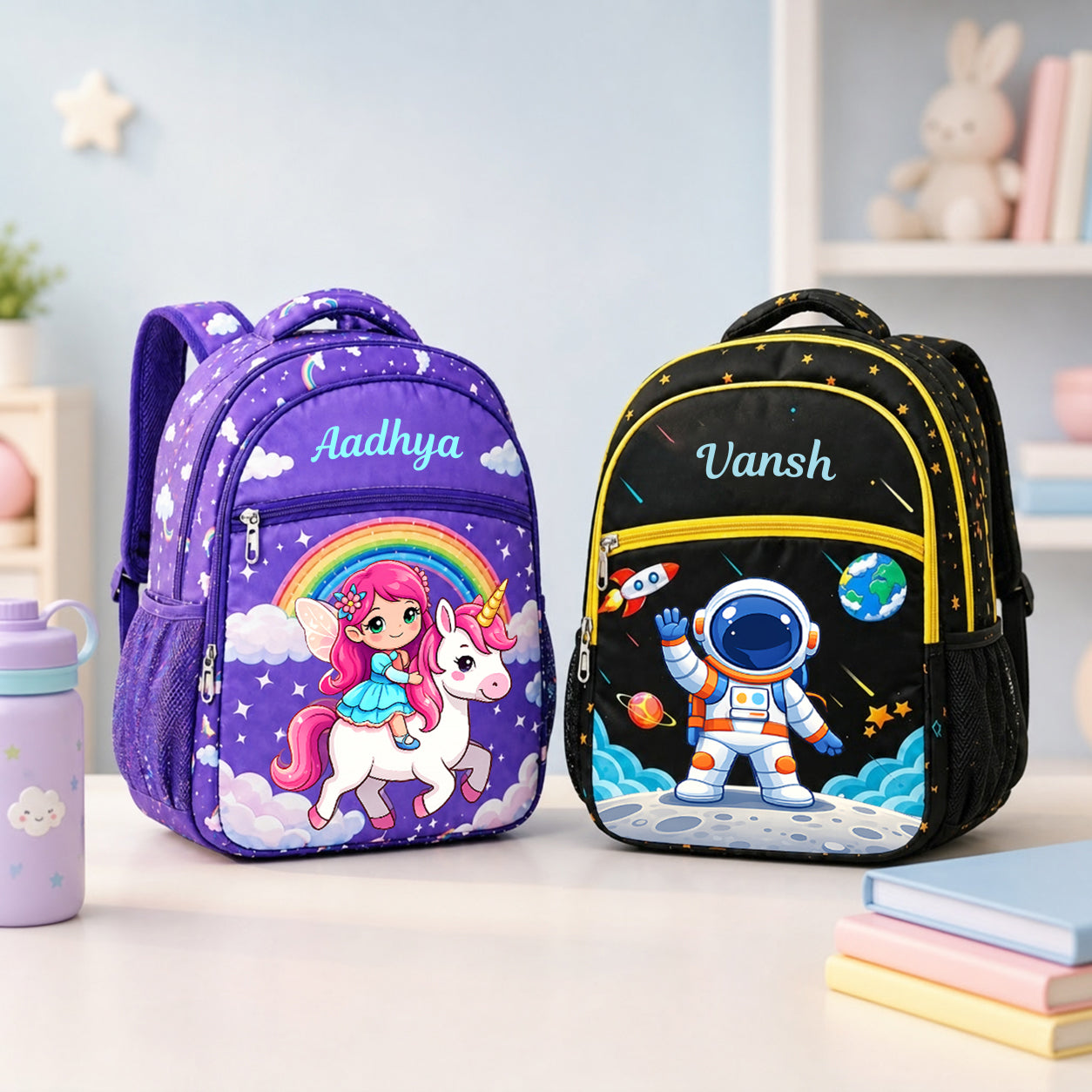 Personalized Kids Name School Bag